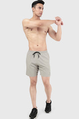 2 in 1 Compression Shorts Beige