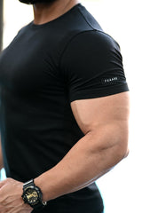 Flex Cotton T-shirt Black