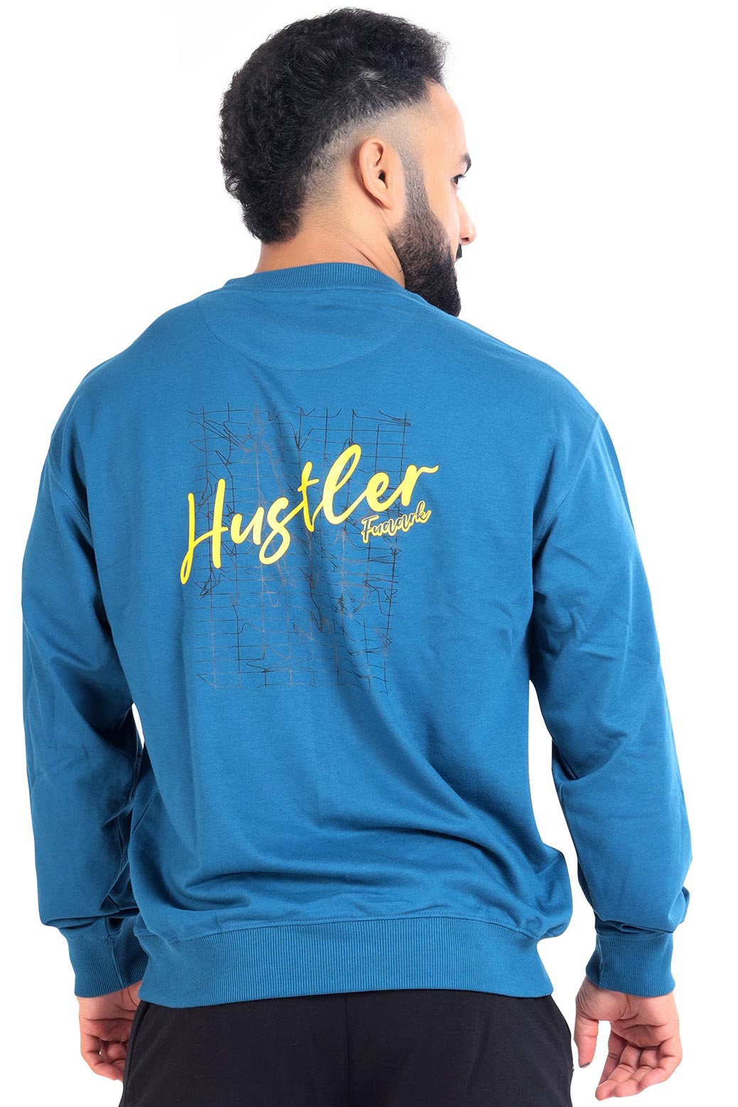 Hustler Oversized Sweatshirt Teal