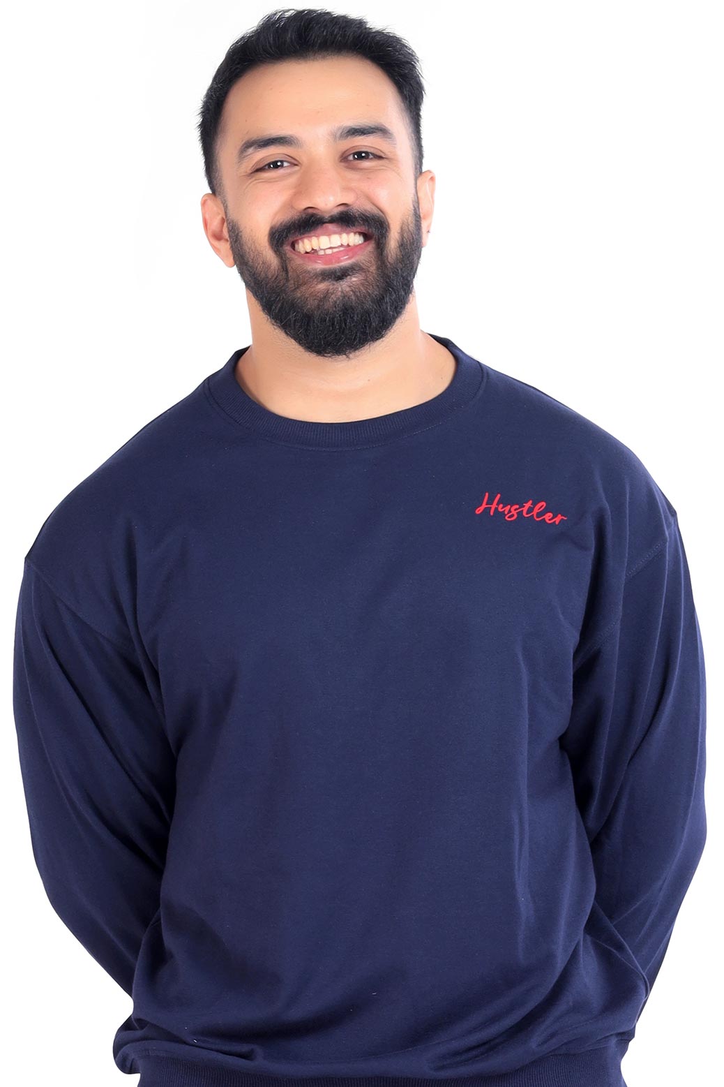 Hustler Oversized Sweatshirt Navy