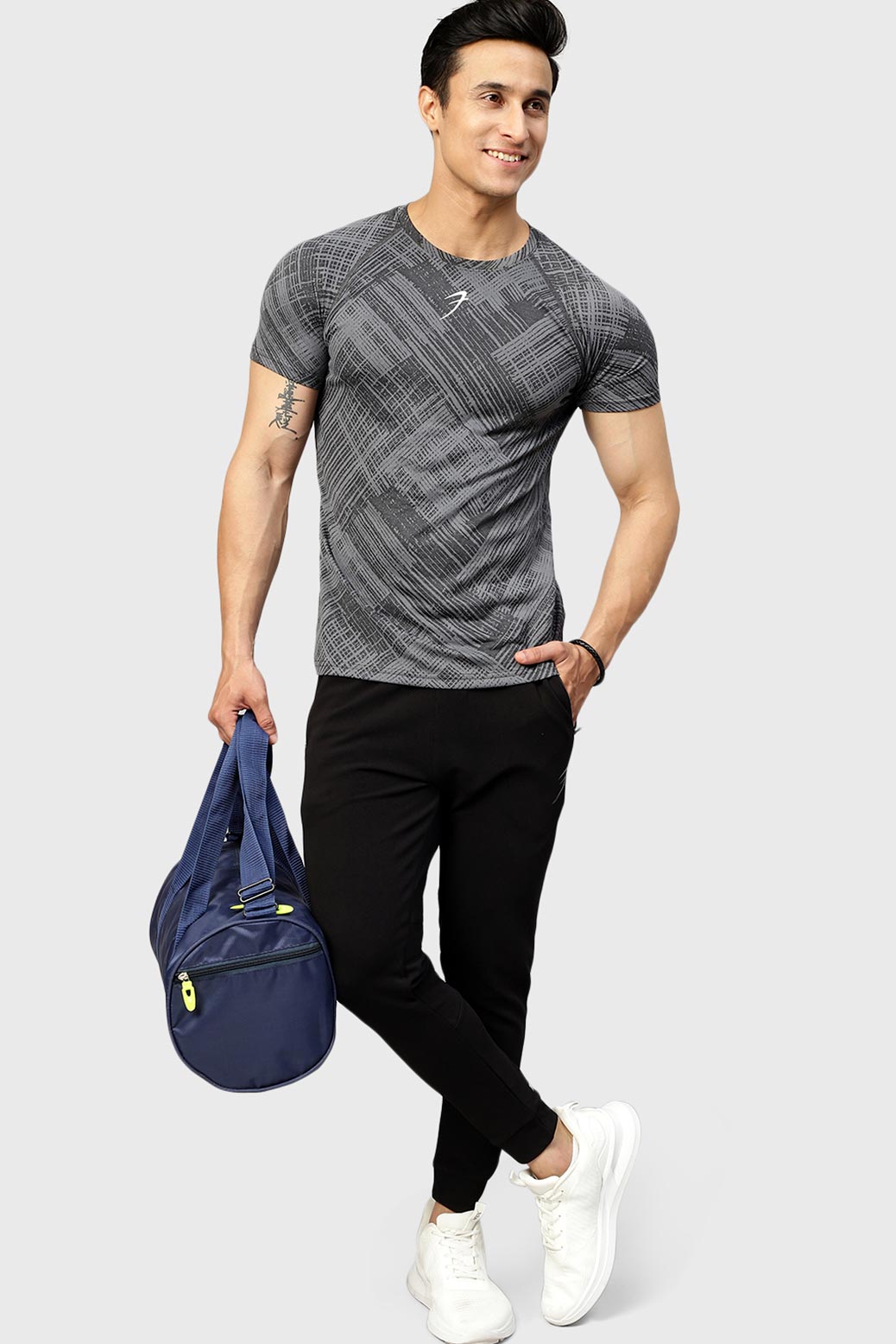 Ozone Jacquard T-shirt Coal