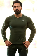 Revival Piping Fullsleeves T-shirt Green