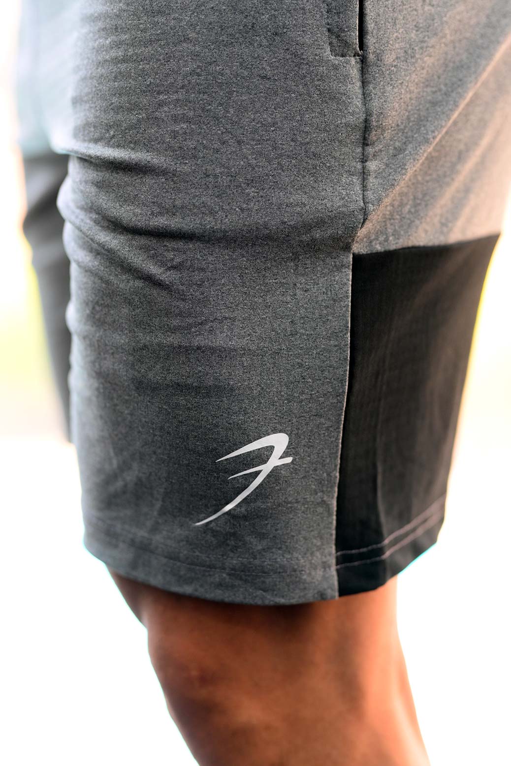 Box Shorts Grey with Black