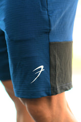 Box Shorts Blue with Black