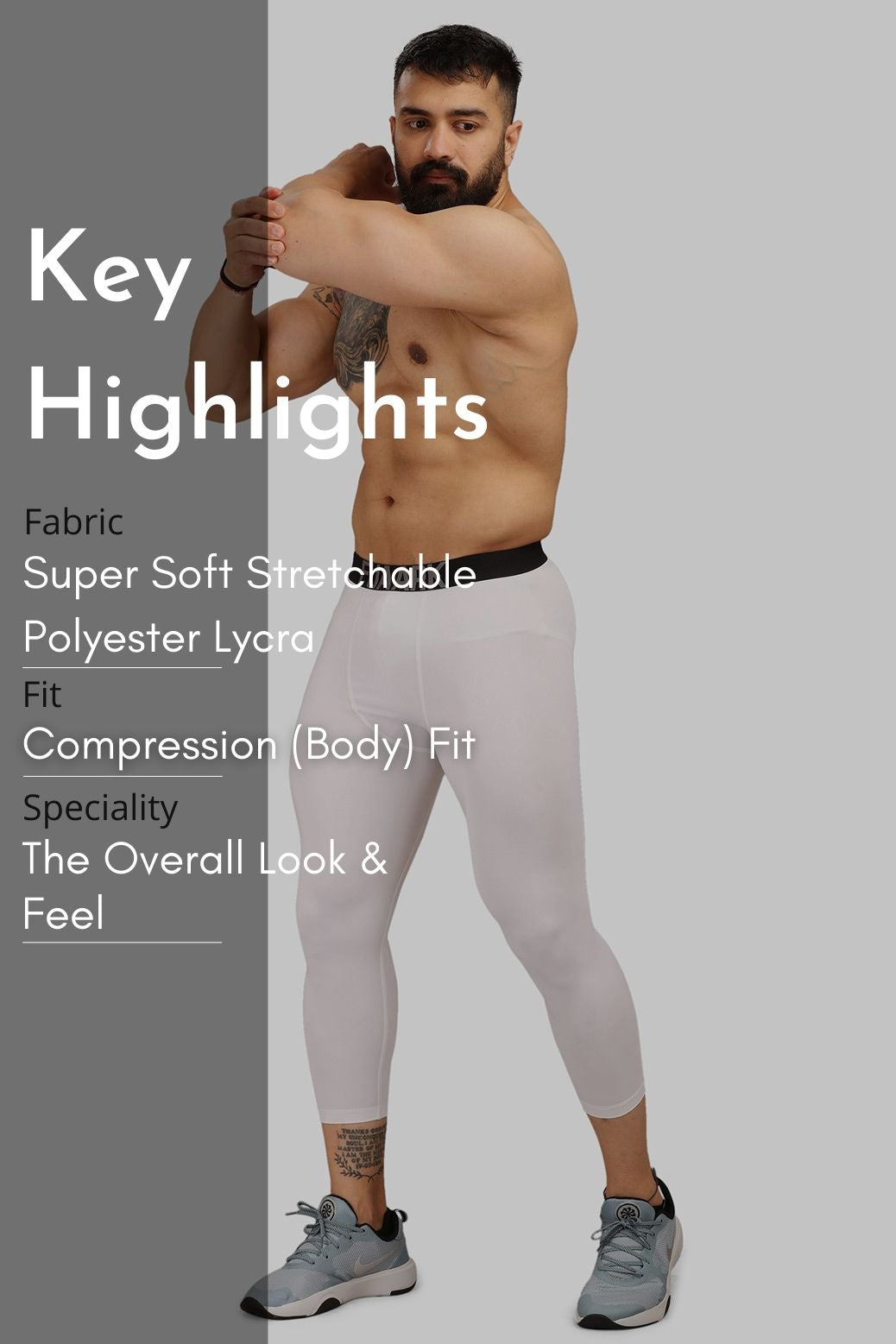 Compression Tights White