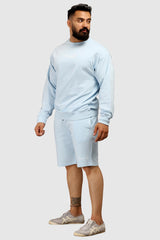 Oversized Shorts Sky Blue