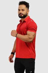 Raw Polo Regular Fit T-shirt Red