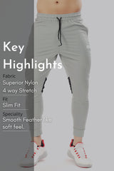 Nylon Supreme Joggers Light Grey