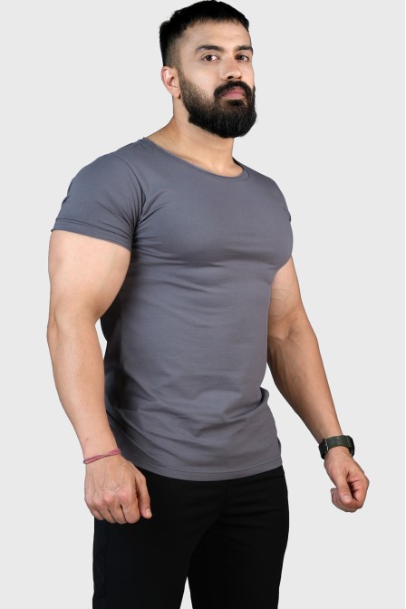 Legacy Scoop Neck Tshirt Grey